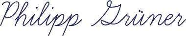 Unterschrift Philipp Grüner
